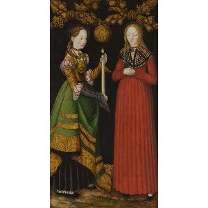 Saints Genevieve and Apollonia Print