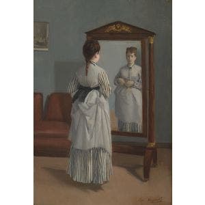 Main image of The Full-length Mirror Print by Eva Gonzalès
