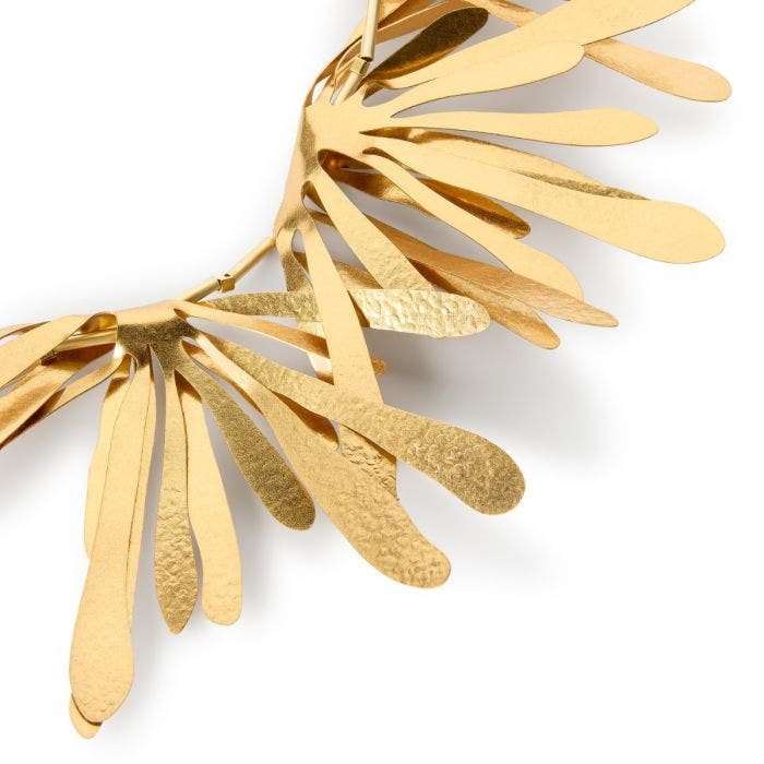 Bronze Leaf Statement Necklace