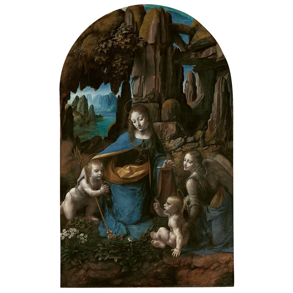 Leonardo Da Vinci, The Virgin of the Rocks Print